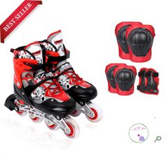 Giày Patin Phát Sáng LongFeng 906 Điều Chỉnh Kích Thước Dễ Dàng Cho Trẻ Em và Người Lớn - Bền Bỉ, Chống Mài Mòn, Thiết Kế Thời Trang
