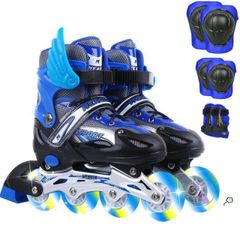 Giày Patin Phát Sáng LongFeng 906 Điều Chỉnh Kích Thước Dễ Dàng Cho Trẻ Em và Người Lớn - Bền Bỉ, Chống Mài Mòn, Thiết Kế Thời Trang