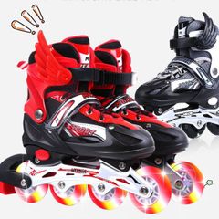 Giày Patin Phát Sáng LongFeng 906 Điều Chỉnh Kích Thước Dễ Dàng Cho Trẻ Em và Người Lớn - Bền Bỉ, Chống Mài Mòn, Thiết Kế Thời Trang