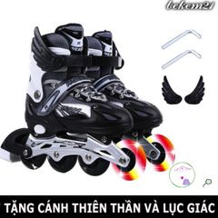 Giày Trượt Patin Phát Sáng Cho Trẻ Em - Mẫu Mới Cao Cấp QF, Chất Liệu Bền - Tặng 2 Cờ Lê, An Toàn và Thoải Mái