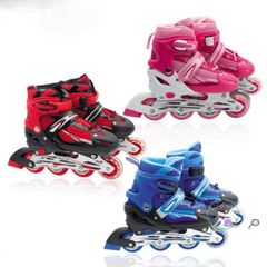Giày Patin Cao Cấp Cho Trẻ Em & Người Lớn - Điều Chỉnh Kích Cỡ, Chất Liệu Đẹp, An Toàn Khi Sử Dụng, Màu Xanh & Đỏ Có Sẵn