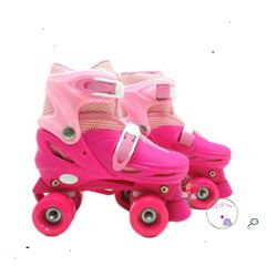 Giày Patin 4 Bánh An Toàn Thiết Kế 2 Hàng Cho Bé - Giày Trượt An Toàn, Dễ Dàng Lướt Ngay!