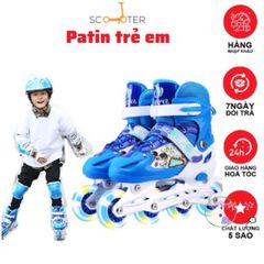 Giày Patin Trẻ Em 8 Bánh Phát Sáng - Giày Trượt Cao Cấp Thể Thao Cho Bé, Tăng Cường Sức Khỏe và Kỹ Năng Vận Động