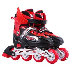 Giày Patin Power An Toàn Cho Trẻ - Điều Chỉnh Bánh Xe 2 Hàng, Phát Sáng, Dành Cho Bé Mới Học Trượt Patin