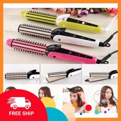 Máy Làm Tóc Nova NHC-8890 - Đa Năng 3 Trong 1 Uốn Duỗi Xoăn Phồng, Thiết Kế Hiện Đại Màu Hồng, Bảo Hành 3 Tháng