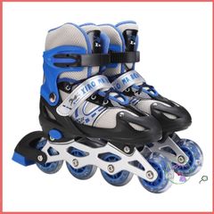 Giày Patin Bear cho trẻ em - Bánh xe phát sáng, điều chỉnh kích thước, an toàn và thú vị cho bé từ 2.5 đến 10 tuổi