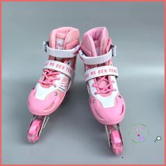 Giày Patin Bear cho trẻ em - Bánh xe phát sáng, điều chỉnh kích thước, an toàn và thú vị cho bé từ 2.5 đến 10 tuổi