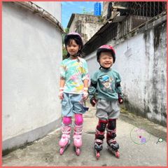 Giày Patin Bear cho trẻ em - Bánh xe phát sáng, điều chỉnh kích thước, an toàn và thú vị cho bé từ 2.5 đến 10 tuổi