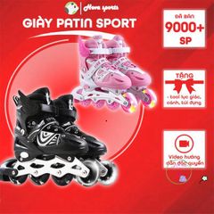 Giày Patin Điều Chỉnh Kích Thước Cho Trẻ Em & Người Lớn - Thể Thao, Đồ Chơi, Cánh Hỗ Trợ Trượt Mượt Mà, Nhiều Màu Sắc