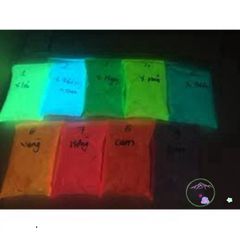 Bột Dạ Quang Nhiều Màu 40 Gram - Hấp Thụ Ánh Sáng, Phát Sáng 5-7 Giờ, Phù Hợp Vẽ Trang Trí Nội Thất và Tiệc Tùng