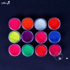 Bột Dạ Quang MANGO Nail Supply - Set Phối Màu Sơn Gel Thích Hợp Dùng Trong Nail Art, Giao Hàng Toàn Quốc