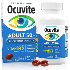 Viên bổ mắt Ocuvite Adult 50+ - Nutritional Eye Supplement for Seniors with Essential Vitamins - 90 Softgels Bausch & Lomb