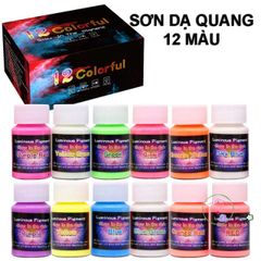 Sơn Dạ Quang Phát Sáng 20g - Sơn Huỳnh Quang Nghệ Thuật Cho Gốm, Giấy, Tường - Màu Sắc Tùy Chọn, Đêm Đẹp Rực Rỡ