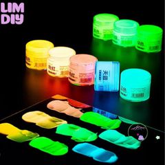 Sơn Dạ Quang Acrylic 20ml - Sơn Phát Sáng Trong Bóng Tối, Vẽ Nhiều Chất Liệu, Dụng Cụ Nghệ Thuật LIM DIY