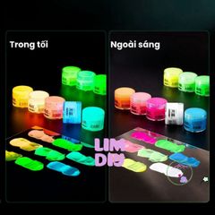 Sơn Dạ Quang Acrylic 20ml - Sơn Phát Sáng Trong Bóng Tối, Vẽ Nhiều Chất Liệu, Dụng Cụ Nghệ Thuật LIM DIY