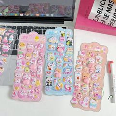 Miếng Dán 3D Kawaii Ngộ Nghĩnh - Trang Trí Điện Thoại Cho Trẻ Em, Chất Liệu An Toàn, Quà Tặng Sáng Tạo, Thiết Kế Hoạt Hình Ấn Tượng