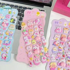Miếng Dán 3D Kawaii Ngộ Nghĩnh - Trang Trí Điện Thoại Cho Trẻ Em, Chất Liệu An Toàn, Quà Tặng Sáng Tạo, Thiết Kế Hoạt Hình Ấn Tượng