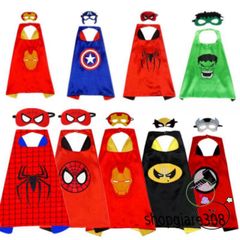 Cáo Mặt Nạ Vải Siêu Anh Hùng - Trang Phục Cosplay Nhân Vật Người Nhện Chất Liệu Cao Cấp Cho Bé, Ấn Tượng Halloween 2023