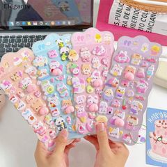 Miếng Dán Hoạt Hình Kawaii 3D - Trang Trí Điện Thoại Ngộ Nghĩnh, Quà Tặng Vui Nhộn, Thiết Kế Độc Đáo và Chất Liệu An Toàn