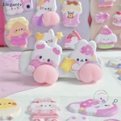Miếng Dán Hoạt Hình Kawaii 3D - Trang Trí Điện Thoại Ngộ Nghĩnh, Quà Tặng Vui Nhộn, Thiết Kế Độc Đáo và Chất Liệu An Toàn