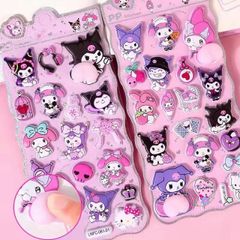 Hình Dán 3D PVC Ngộ Nghĩnh - Sticker Chú Thú Capybara, Sanrio, Thỏ, Gấu Nâu - Trang Trí DIY Đáng Yêu cho Trẻ Em