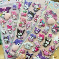Hình Dán 3D PVC Ngộ Nghĩnh - Sticker Chú Thú Capybara, Sanrio, Thỏ, Gấu Nâu - Trang Trí DIY Đáng Yêu cho Trẻ Em