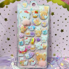 Hình Dán 3D PVC Ngộ Nghĩnh - Sticker Chú Thú Capybara, Sanrio, Thỏ, Gấu Nâu - Trang Trí DIY Đáng Yêu cho Trẻ Em