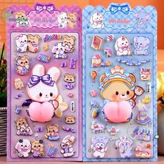 Miếng Dán Hoạt Hình Kawaii 3D Ngộ Nghĩnh - Trang Trí Điện Thoại Vui Vẻ Cho Trẻ Em, Quà Tặng Độc Đáo và Sáng Tạo