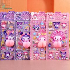 Miếng Dán Hoạt Hình Kawaii 3D Ngộ Nghĩnh - Trang Trí Điện Thoại Vui Vẻ Cho Trẻ Em, Quà Tặng Độc Đáo và Sáng Tạo