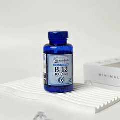 Viên Uống Bổ Sung Vitamin B12 Puritan's Pride 500mcg - Hỗ Trợ Máu, Tăng Cường Trí Não, 100 Viên, Dễ Uống, Mỹ