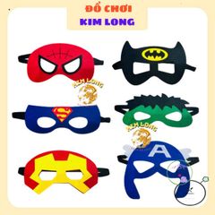Khẩu Trang Siêu Nhân Độc Đáo - Mặt Nạ Halloween Hóa Trang Iron Man, Captain America, Hulk, Spider-Man, Batman, Superman