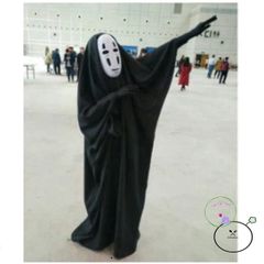 Bộ Trang Phục Vô Diện Ghibli Nhật Bản - Hóa Trang Halloween với Mặt Nạ và Găng Tay cho Fan Anime và Chụp Ảnh Nghệ Thuật
