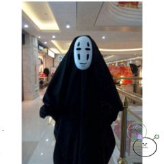 Bộ Trang Phục Vô Diện Ghibli Nhật Bản - Hóa Trang Halloween với Mặt Nạ và Găng Tay cho Fan Anime và Chụp Ảnh Nghệ Thuật