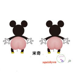 Miếng Dán Mông Silicon Đào Dễ Thương - Thú Bóp Giảm Stress Trang Trí Điện Thoại và Ô Tô, Chất Liệu Bền Bỉ, Chống Xước