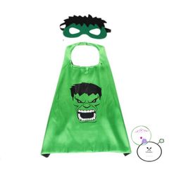 Áo Choàng Siêu Nhân Kèm Mặt Nạ Cho Bé - Quà Tặng Lễ Hội, Sinh Nhật, Halloween - Chất Liệu Phi Bóng 70x70cm