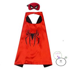 Áo Choàng Siêu Nhân Kèm Mặt Nạ Cho Bé - Quà Tặng Lễ Hội, Sinh Nhật, Halloween - Chất Liệu Phi Bóng 70x70cm