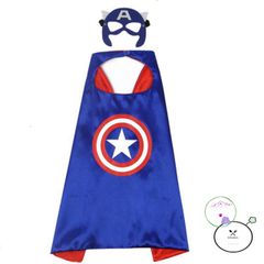 Áo Choàng Siêu Nhân Kèm Mặt Nạ Cho Bé - Quà Tặng Lễ Hội, Sinh Nhật, Halloween - Chất Liệu Phi Bóng 70x70cm