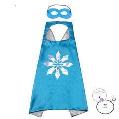 Bộ Trang Phục Elsa & Anna FROZEN - Áo Choàng Băng và Mặt Nạ Hóa Trang Cho Bé Gái, Quà Sinh Nhật Tuyệt Vời