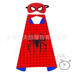 Bộ Áo Choàng Người Nhện Spiderman Cotton Kèm Mặt Nạ Siêu Nhân Cho Trẻ Em - Quà Sinh Nhật Thú Vị Cho Bé Trai, Bé Gái