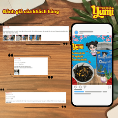 Rong Biển Cháy Tỏi Yumi 150g - Snack Giòn Thơm Ngon, Thích Hợp Ăn Vặt và Ăn Cơm, Đặc Sản Việt Nam