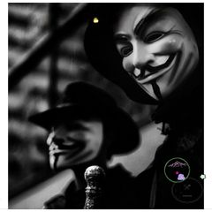 Mặt Nạ Hacker Anonymous - Phụ Kiện Halloween Cosplay Chất Liệu Nhựa Đẹp, Ấn Tượng Cho Bữa Tiệc Hóa Trang