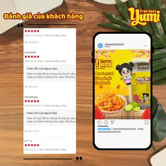 Mực Xé Sốt Chanh Yumi - Đồ Ăn Vặt Khô Ngon Miệng, Thơm Dẻo 200g/300g, Xuất Xứ Việt Nam