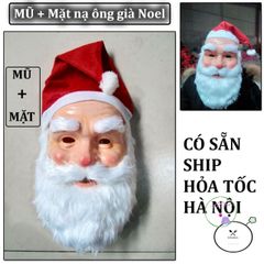 Bộ Đạo Cụ Halloween & Giáng Sinh - Mũ Ông Già Noel và Mặt Nạ Halloween Rực Rỡ - Phụ Kiện Tiệc Lễ Hội Số 313644