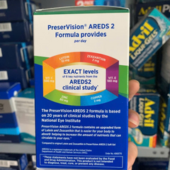 Viên Uống Bổ Mắt Preservision AREDS2 Multivitamin 2in1 Cho Người Trên 50 Tuổi - Giúp Bảo Vệ Sức Khỏe Mắt, 130 & 140 Viên