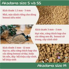 Đất Nung Nhật Bản Akadama Size M (5-10mm) - Hạt Chắc Đẹp Lý Tưởng Cho Cây Kiểng, Bonsai, Thủy Sinh, Sen Đá, Xương Rồng