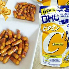 Viên Uống DHC Vitamin C Nhật Bản Giúp Trắng Da - 60 Viên Vitamin C Chính Hãng Hỗ Trợ Làm Sáng Da và Tăng Cường Đề Kháng