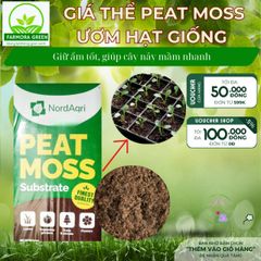 Peat Moss Nhập Khẩu 1kg - Giá Thể Ươm Hạt Giống Chất Lượng Cao, Giúp Hạt Nảy Mầm Nhanh và Cây Con Khỏe Mạnh