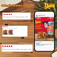 Khô Gà Cháy Tỏi Yumi - Đồ Ăn Vặt Thịt Xé Sợi Cay Thơm Nguyên Chất, Snack Việt Nam Tiêu Chuẩn An Toàn Vệ Sinh 200g/300g