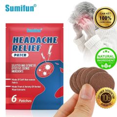 Miếng Dán Thảo Mộc SUMIFUN Giảm Đau Đầu, Ù Tai, Ngứa Tai - Hỗ Trợ Thính Lực An Toàn, Không Xâm Lấn, 6 Miếng