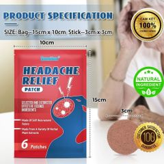 Miếng Dán Thảo Mộc SUMIFUN Giảm Đau Đầu, Ù Tai, Ngứa Tai - Hỗ Trợ Thính Lực An Toàn, Không Xâm Lấn, 6 Miếng